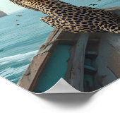 Poster GUÉPARD Profiter de la haute mer 🌊 (Coin)