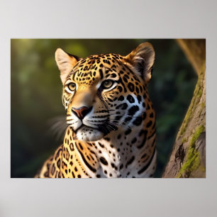 Poster Guépard rapide et gracieux – L'animal terrestre le