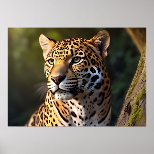 Poster Guépard rapide et gracieux – L'animal terrestre le (Devant)