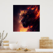 Poster Guépard rouge (Cuisine)