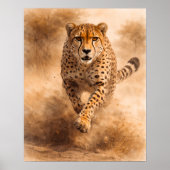 Poster Guépard — Vitesse sans excuses (Devant)