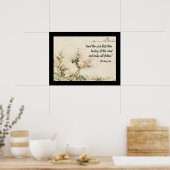 Poster Guérir l'âme d'abord Citation (Cuisine)