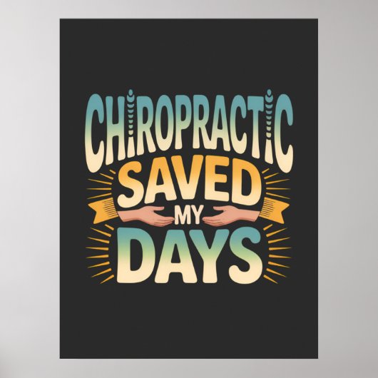 Poster Guérison chiropratique et soulagement des maux de (Devant)