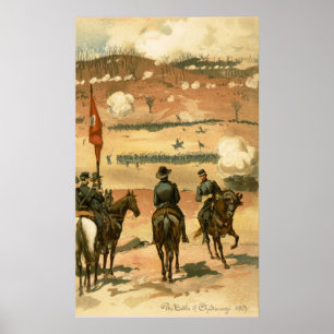 Poster Guerre civile américaine Bataille de Chattanooga 1
