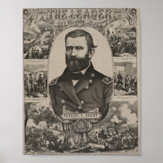 Poster Guerre civile américaine : Ulysses S. Grant