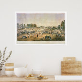 Poster Guerre civile de baseball des prisonniers 1863 (Cuisine)