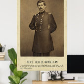 Poster Guerre civile Général George B McClellan Print (Bureau à domicile)