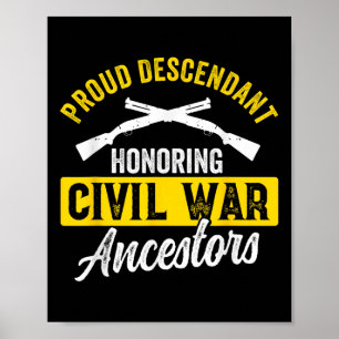 Poster Guerre Civile reconstitution Histoire américaine B