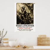 POSTER GUERRE DE TRENCH WW1 - 1918 (Cuisine)