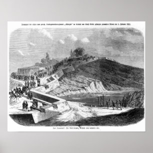Poster Guerre des Duchés, fortifications danoises