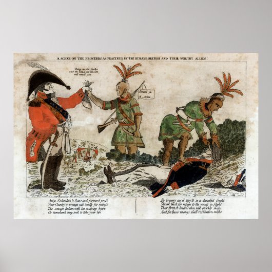 Poster GUERRE DU DESSIN POLITIQUE de 1812 (Devant)