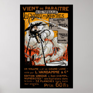 POSTER GUERRE DU MONDE AFFICHAGE FRANÇAIS 1906