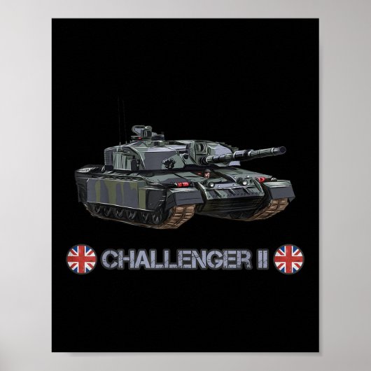 Poster Guerre Froide British Fv4034 Challenger 2 lourd ch (Devant)