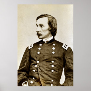 Poster Guerre Général commandant civile G.K. Warren