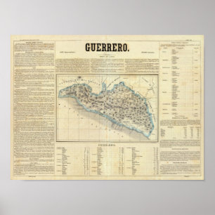 Poster Guerrero, Mexique