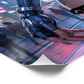 Poster Guerrier adolescent futuriste (Coin)