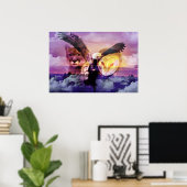 Poster Guerrier amérindien (Bureau à domicile)