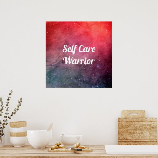 Poster Guerrier auto-soignant (Cuisine)