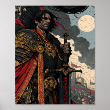 Guerrier Chevalier de Fantasy Épique avec Runes