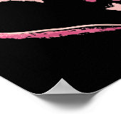 Poster Guerrier Coeur Papillon du sein Conscience du canc (Coin)