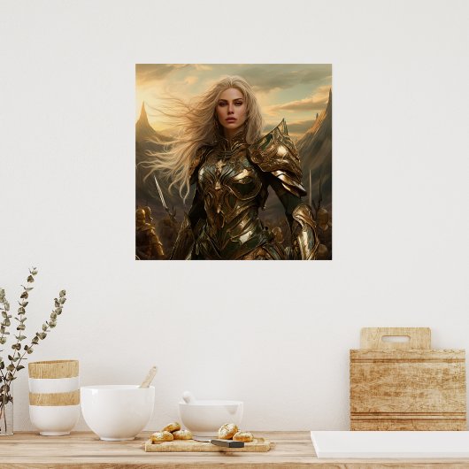 Poster Guerrier de déesse (Cuisine)