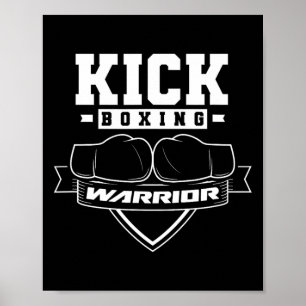 Poster Guerrier de kickboxing Kickbox Kickboxer Kick Boxi