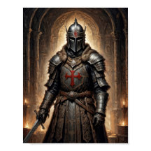 Guerrier de la croisade fantastique dans une crypt