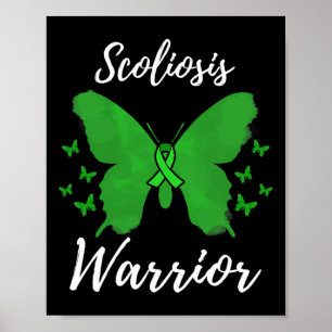 Poster Guerrier de la scoliose Sensibilisation à la scoli