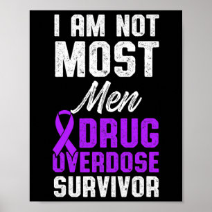 Poster Guerrier de la sensibilisation au surdosage de dro