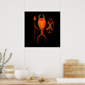 Poster guerrier de la tribu africaine (Cuisine)