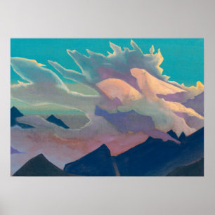 Poster Guerrier de lumière, 1933 par Nicholas Roerich