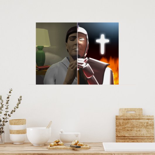 Poster Guerrier de prière (Cuisine)