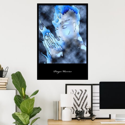 Poster Guerrier de prière (Bureau à domicile)