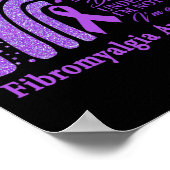 Poster Guerrier de sensibilisation à la fibromyalgie Sout (Coin)