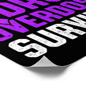 Poster Guerrier de sensibilisation à la surdose 8 (Coin)