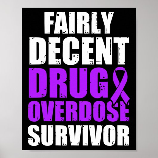Poster Guerrier de sensibilisation à la surdose de drogue (Devant)