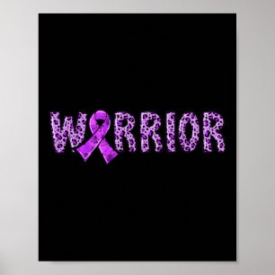 Poster Guerrier de sensibilisation à la surdose Ribbon vi