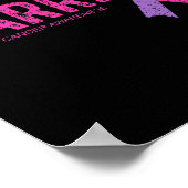 Poster Guerrier de sensibilisation au cancer (Coin)