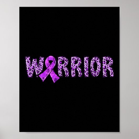 Poster Guerrier de sensibilisation Empreinte de léopard d (Devant)