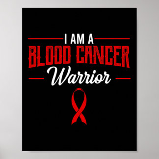 Poster Guerrier du cancer du sang hématologues des tumeur
