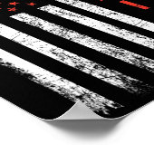 Poster Guerrier du drapeau américain - Sensibilisation au (Coin)