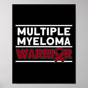 Poster Guerrier du myélome multiple Sensibilisation au my