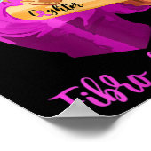 Poster Guerrier indestructible - Lutte Fibromyalgie Défen (Coin)