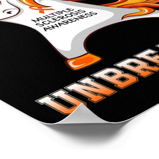 Poster Guerrier Indestructible Sclérose en plaques Sensib (Coin)