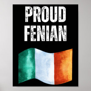 Poster Guerrier Irlandais Fier Vêtements Républicains Irl
