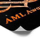 Poster Guerrier Je suis très aigu Myéloïde aigu Leucémie (Coin)