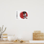Poster Guerrier Ninja Chiot (Cuisine)