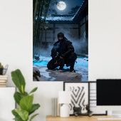Poster Guerrier Ninja Japonais (Bureau à domicile)