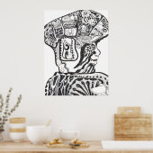 Poster Guerrier olmèque (Cuisine)