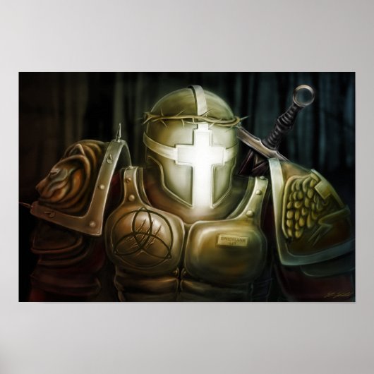 Poster Guerrier pour le Christ - Ephésiens 6:13 (Devant)
